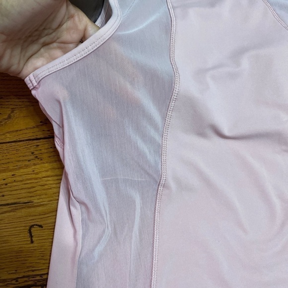 fabletics Pink Mesh Tank Top *no size/ Medium. - Picture 9 of 9